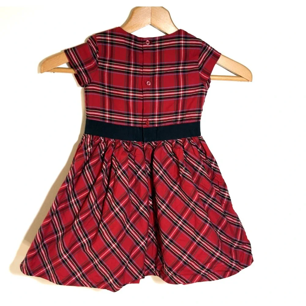 Carter's Girls Tartan Plaid Dress Size 3Toddler, with Petticoat